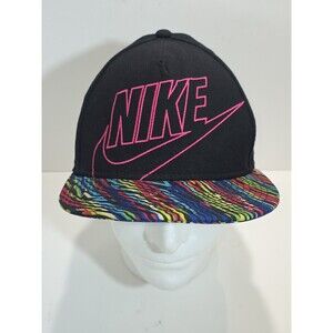 Nike True Hat Cap Pink Swoosh Yellow Blue Multicolor Waves Adjustable Snapback